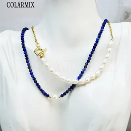 Catene 5 pezzi Collana di gioielli fatti a mano Perline classiche Design a filo Catena semplice Regalo speciale per donne 52910