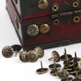 100 stycken klädsel nagel antik möbler dekorativa tack sortiment kit för smycken presentvinlåda soffa hållbar
