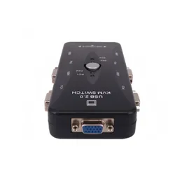 2024 New KVM Switcher 4- 포트 설명서 VGA 스위처 USB 멀티 포트 컨버터 4 in 1 Out KVM 컴퓨터 스위처 1440p KVM 용 전력 분해