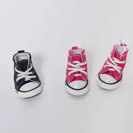 Abbigliamento per cani stivale sneakers in tela di denim antiscivolo per animali da scarpe da ginnastica per calzini per cani Zapatos Para Perro