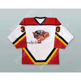 Gdsir Custom PETER HAMERLIK 30 CINCINNATI CYCLONES MAGLIA HOCKEY BIANCA NUOVA Top Ed S-M-L-XL-XXL-3XL-4XL-5XL-6XL