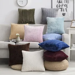 Pluszowa poduszka pokrywa super miękkie futra dekoracyjne poduszki domowe poduszka do salonu do sypialni Rzuć sofa dekoracja salonu