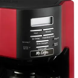 Red Coffee Maker, 12 Cup Programmable Coffee Machine Fast