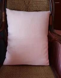 Yastık Keten Malzemesi 2 P Klasik Renkli Yastık Kıymetleri Kapaklar Elle dikiz görünmez fermuar tasarım kanepe koltuk (çekirdek yok)