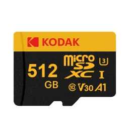 KODAK MicroSD Memory Card 128GB 256GB UP TO 100MB/s Class10 U3 32GB 64GB TF Card 4K HD with Card Reader Adapter Microsd for PC