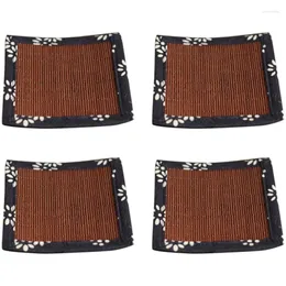 Table Mats Bamboo Mat Rattan Cup Pad Sushi Coasters For Drinks Beverage