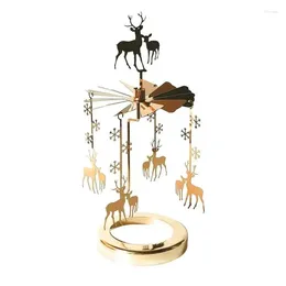 Portabandine vassoio rotante rotondo rotondo carosello tè lampadario romantico a lieto di candela ornamenti decorazioni per feste