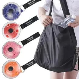 Bolsas de armazenamento Bolsa dobrável Supermarket Retirey Shopping Reusable Bolsa ambientalmente amigável portátil Ultra-Compact Portable