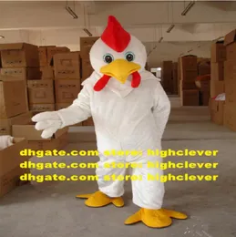 Biały kurczak chook kutas rooster motywa Mascot Costume dorosły kreskówka para Para Pos dzięki Will CX4036 Ship7863976