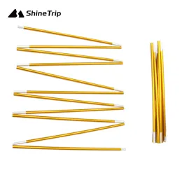Shelters 2Pc Outdoor Camping Equipment 8.5mm 3.6m 4.05m 4.42m HighStrength Aluminum Tent Pole Alloy Tent Rod 58 Person Tent Accessories