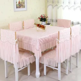 Tala de mesa elegante estilo Retro 2 estilos de estilo europeu de estilo europeu Lda Floral Cotton Dinning Banquetes de tabuleiros de mesa Capas de cadeira