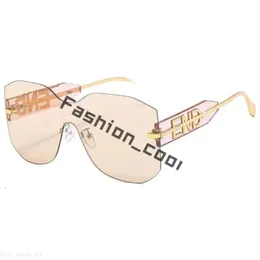 Fendisunglasse Frauen Herren Sonnenbrille Objektiv Vollbilanz Sonnenbrille Strandbrille Adumbral Letter Sonnenbrille lässige Sonnenbrille 254 Fendin Sonnenbrille