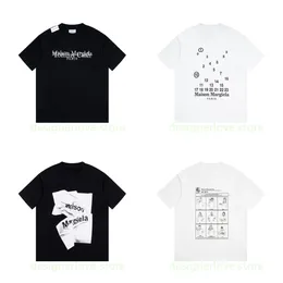 男性TシャツデザイナーMM6 Tシャツ女性プリントコットンTシャツ夏半袖衣類メンズトレンディストリートウェアTシャツ