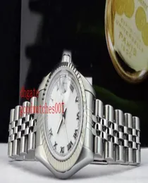 Hochwertige neue Ankunft Luxus Uhren Handgelenk Uhr Damen 18KT WG SS 26mm Silber Jubiläum Diamant 79174 Ladies Watch3180219