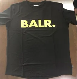 Balr camiseta Man Man Golden Printing de alta qualidade Round Back Tshirt Balled Camise