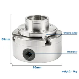 4 "100mm 크롬 도금 스크롤 chuck M33 1"M18 목공 회전 도구 액세서리 4- Zaw 자체 중심 목재 선반 키 척