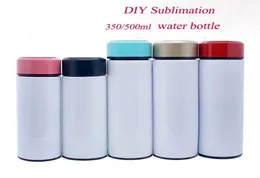 DIY Sublimation 350ml 500ml Tea Teatbler Travel Travel Cough Stainless Steel Bottle Bottle Bottle Protable With With Courser Stock5608536