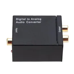 Videokablar Anslutningar Digitala till analog O Converter Optical Fiber Toslink Coaxial RCA L/R Adapter Förstärkare Drop Delivery Electronic Oteob
