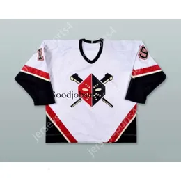 Gdsir Custom KELLY MILLER 19 WHEELING NAILERS MAGLIA DA HOCKEY BIANCA NUOVA Top Ed S-M-L-XL-XXL-3XL-4XL-5XL-6XL