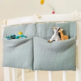 Barnvagnsdelar Baby Bedside Storage Bag Crib Organiser som hänger för Essentials Multi-Purpose Born Bed Diaper Toy Tissue