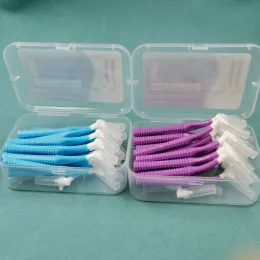 20pcs/Box Form Push-Pull Interdental Pinsel Kieferorthopädtische Zahnstocher Zahnhellentzahnzähne Zahnbürste Mundhygieneversorgung