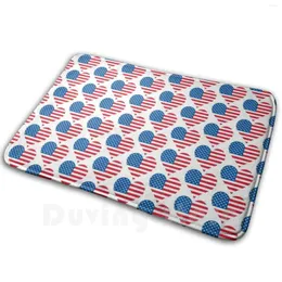 Carpets 4Th Of July Gifts - American Flag Heart I Love Usa Gear United States America Decorations Old Glory The Star