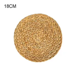 2024 Natural Rattan Round Coasters, Handmade Insulating Placemats, Table Filler, Mats, Kitchen Decoration Accessories