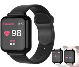 B57 Smart Watch Waterproof Fitness Tracker Sport per iOS Android Smartwatch Monitoraggio della frequenza cardiaca Funzioni della pressione sanguigna3507218