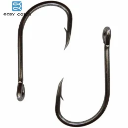 Fishhooks Easy Catch 200pcs 9260 Fishing Hooks Black Offset Sharp Faultless O'shaughnessy Bait Fishhooks Size 2/0 3/0 4/0 5/0 6/0 7/0 8/0