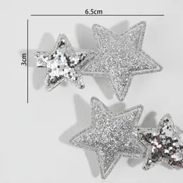Katie GLITTER star クリップ　ゴールド・シルバー　2個セット Katie GLITTER star クリップ ゴールド・シルバー 2個セット