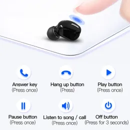 Neues S9 Bluetooth Earphone Hörgerät Mini ein Ohr Freisprechfleisch Bluetooth-Kopfhörer Unsichtbarer Kopfhörer mit Mikrofon-Ohrhörer X9