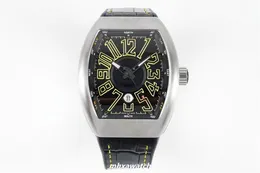 2024 ABF Factory Mens Watch 2824 Dimensioni di movimento 44x54mm 316 Custodia in acciaio fine realizzato in vetro di cristallo a zaffiro 28800 ampiezza ad alta frequenza