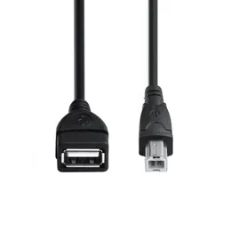 2024 NEW 50cm 1.5Ft USB 2.0 Type A Female To USB B Male Scanner Printer Extension Adapter Cable for Scanner Printer Mobile Hard Diskfor
