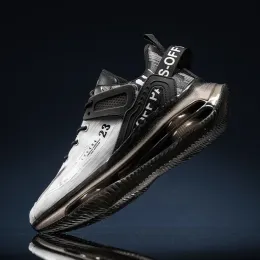 Тапочки 2023 Весна и летняя новая мужская спортивная обувь воздушная подушка кроссовки сетчатая баскетбольная обувь пушированные кроссовки для попкорна