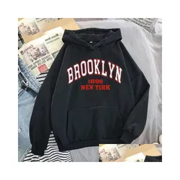 Mensagens de masculino Menas Moda Hoodie Kids Hip Hop Hoodies Mulheres Sorto Casacas York Sweats Roupas Carta Brooklyn Drop Deliver