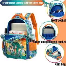 Bikab New Style School Bags Boys Astronautr Backpack School Bookbob for Boys Kids School Dinosaurs Kawaii Backpack Kids рюкзак