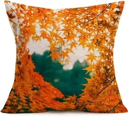 Kudde Autumn Pillow Case Cover Decoration Farm Thanksgiving Linen SOFA BED