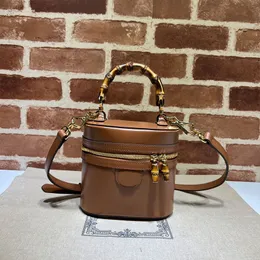 Bolsa de bola de bambu Bolsa Crossbody Sacos de peito Mulheres bolsas de ombro feminino zíper da moda de moda aberta de alta qualidade bolsa de couro real