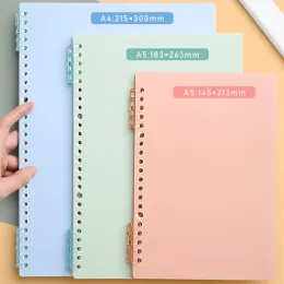 Binder 6 Sheet A5/B5/A4 LooseLeaf Book Cover 20/26/30 Hole Spiral Binder Ring Notebook Office Accessories Combs Documents Protector