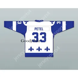 Хоккейная майка Gdsir Custom FRANCOIS PETEL 33 LE NATIONAL DE QUEBEC LANCE ET COMPTE НОВЫЙ Top Ed S-M-L-XL-XXL-3XL-4XL-5XL-6XL