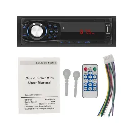 ダッシュ1 DINテープレコーダーのカーラジオMP3プレーヤーFMオーディオステレオUSB SD AUX入力ISOポートBluetooth Autoradio 1028