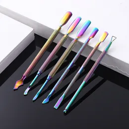 Spot Direct Share Steel Push Set Nail Art Dead Skin Gradient Gradient Color Manicure Tool Двойной головку.