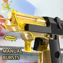 Huiqibao Summer Manual Water Gun Fight Portable Desert Eagle M1911 Pistolシューティングゲームアウトドアファンタジーおもちゃのための贈り物