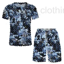 Męskie dresy projektantki Zestawy męskie Bluzy Jogger Sports Jogging Suits Man TrackSuits Dwa zestaw ciastek T Shirt Summer Printed Short Shorts Asian Size 6xl 7f