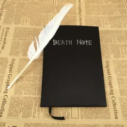 Anime perifera anteckningsbok död anteckningsbok med quill pen deathnote student stationer gåva ryuk hänge ni shenyue l halsband