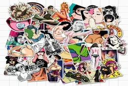 50pcslot Sexiga tjejer Multistyle Stickers för Teenage Bomb Laptop Guitar Skateboard Car Sticker Bagage Hjälm Dagbok Vattentät VI3447219