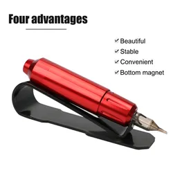 1PC Acrílico Tattoo Tattoo Pen Porta de maquiagem Supplies Tattoo Pen Pen Suporte permanente de suporte de bandeja Tattoo Acessórios