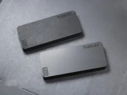 도구 새로운 1pc TC4 티타늄 합금 블록 직사각형 티타늄 문서 중력 장식 선물