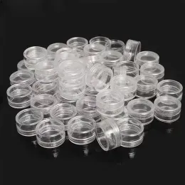 Bottiglie 100pcs 2g/5g/10g vaso di plastica vuoto vasi di campione trasparente bottiglie di ombretto Cream labbro Balmello Contenitore Portante Jarta