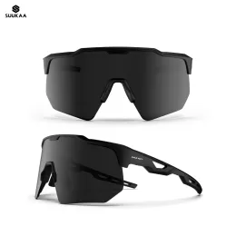 Accessoires polarisiert 1 Objektiv Radfahren Sonnenbrillen Männer Rennbikebläser Fahrrad MTB Goggle Reitsport Sport Brillen fahren Fischerei fahren